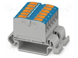 PHOENIX CONTACT PTVFIX 12X2,5-NS35A BU Conector de carril azul