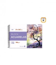 Pryse 6230032 Cuaderno Dibujo A3 Acuarelas 24 Hojas 190gms HSWC Wonder Art