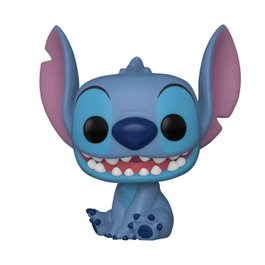 Funko Pop! Disney Stitch Sonriendo Sentado - Lilo & Stitch 55617 - Figura de Vinilo 10 cm - Multilenguaje