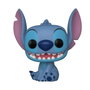 Funko Pop! Disney Stitch Sonriendo Sentado - Lilo & Stitch 55617 - Figura de Vinilo 10 cm - Multilenguaje