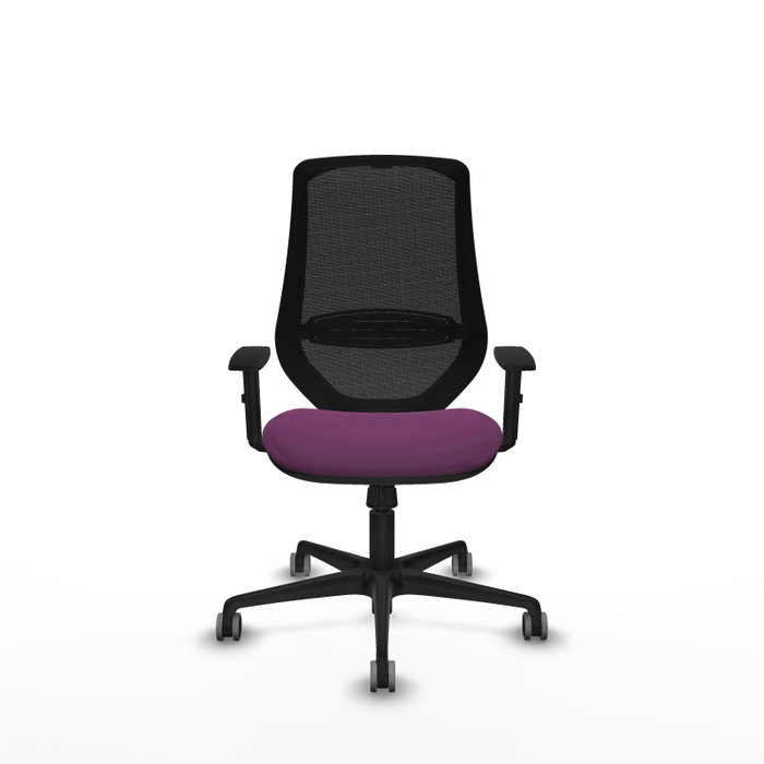PIQUERAS Y CRESPO Silla de oficina Mardos Morada con mecanismo Sincro