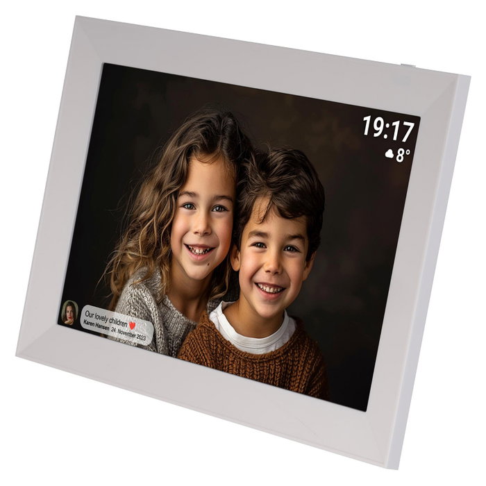 Denver Frameo PFF-1012 Marco de fotos digital 25,6 cm (10.1 pulgadas) IPS 1280 x 800 Blanco