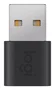 Logitech 956-000169 Adaptador USB USB-C Tipo C Hembra a USB-A Macho, Conector Derecho, Color Grafito