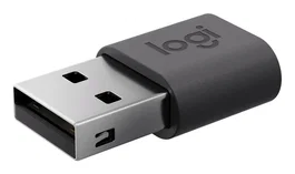 Logitech 956-000169 Adaptador USB USB-C Tipo C Hembra a USB-A Macho, Conector Derecho, Color Grafito