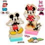 WOOMAX Juego Magnético de Madera Vestidos Minnie Disney