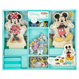 WOOMAX Juego Magnético de Madera Vestidos Minnie Disney
