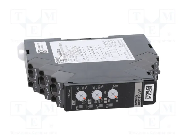 OMRON Relé de monitorización de tensión K8DT-VW3CD 24VAC/24VDC OMRON Relé de monitorización de tensión K8DT-VW3CD 24VAC/24VDC