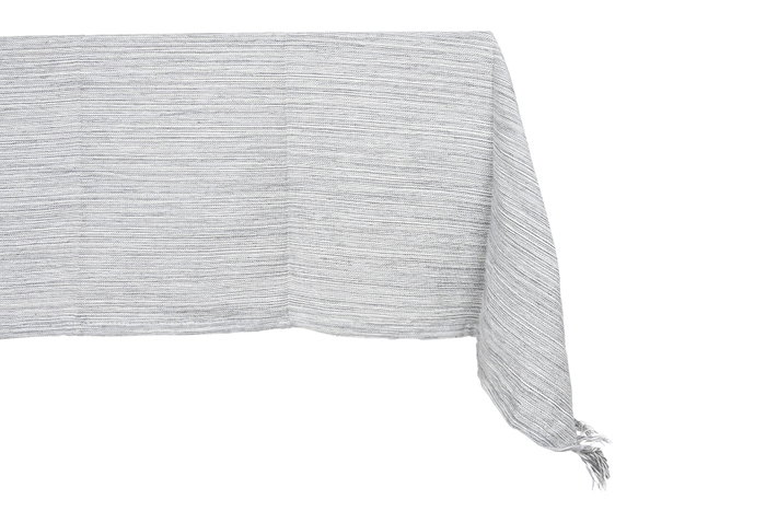 DKD Home Decor Mantel Azul Blanco Poliester y Algodon Reciclado 200 x 150 cm (2 Unidades)