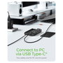 ICY BOX IB-2817M-C32 Caja Externa para 2 SSD M.2 NVMe PCIe, USB 3.2 Gen 2x2 Tipo-C 20 Gbit/s, Montaje sin Herramientas, Aluminio Negro