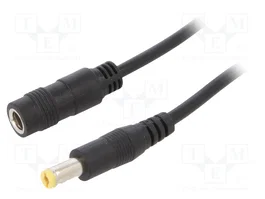 SUNNY Cable de alimentación redondo 2x0,5mm2 DC 5,5/2,1 1,5m