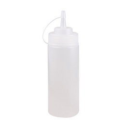 Comas Biberon Salsas, 36 cl / 360 ml, para Salsas y Líquidos, Transparente, 22 cm de Altura x 6 cm de Diámetro