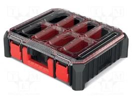 KISTENBERG Contenedor C BLOCK BRIDGE con cajitas, negro