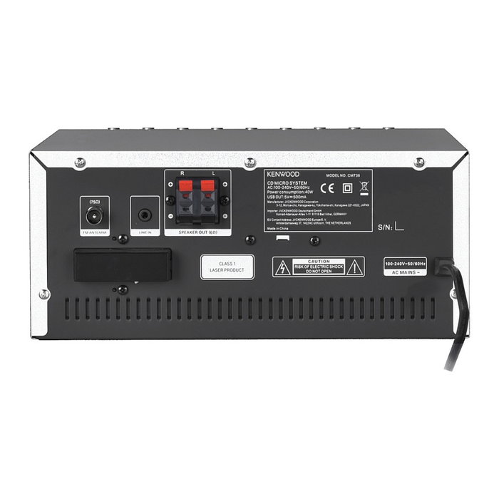 KENWOOD Minicadena Música Doméstica M-9000S-S, Plata, 50W, WiFi, Bluetooth 4.0, USB, DAB+, FM, Spotify, Radio Internet, TFT