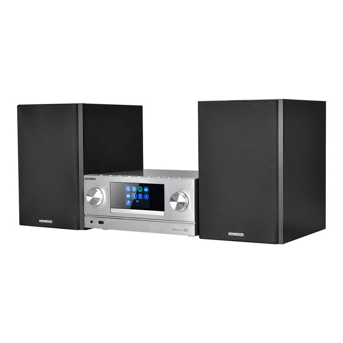 KENWOOD Minicadena Música Doméstica M-9000S-S, Plata, 50W, WiFi, Bluetooth 4.0, USB, DAB+, FM, Spotify, Radio Internet, TFT