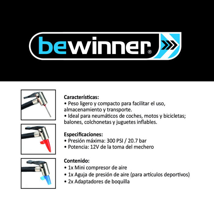 Bewinner Compresor de Aire (300-Psi) -24- (6 Unidades)