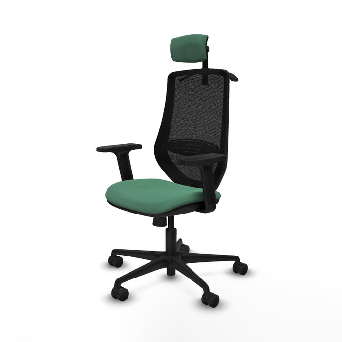 PIQUERAS Y CRESPO Silla de oficina Mardos con mecanismo Sincro, Verde esmeralda y Negro PIQUERAS Y CRESPO Silla de oficina Mardos con mecanismo Sincro, Verde esmeralda y Negro