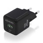 Aisens Cargador GaN 20W con USB-C PD3.0 y USB-A QC3.0, Negro