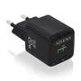 AISENS Cargador GaN USB 20W PD3.0 QC3.0 2 Puertos (1x Tipo-C, 1x USB-A) Negro para Móvil y Laptop, ASCH-20W2P011-BK