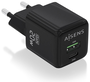 Aisens Cargador GaN 20W con USB-C PD3.0 y USB-A QC3.0, Negro