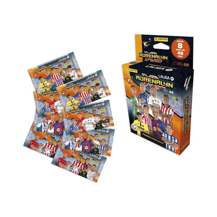 Panini ECOBLISTER 8 SOBRES ADRENALYN 2025/2026 LALIGA EA Sports