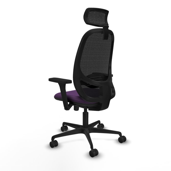 PIQUERAS Y CRESPO Silla de oficina Cilanco con mecanismo Sincro, Morado y Negro PIQUERAS Y CRESPO Silla de oficina Cilanco con mecanismo Sincro, Morado y Negro