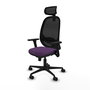 PIQUERAS Y CRESPO Silla de oficina Cilanco con mecanismo Sincro, Morado y Negro