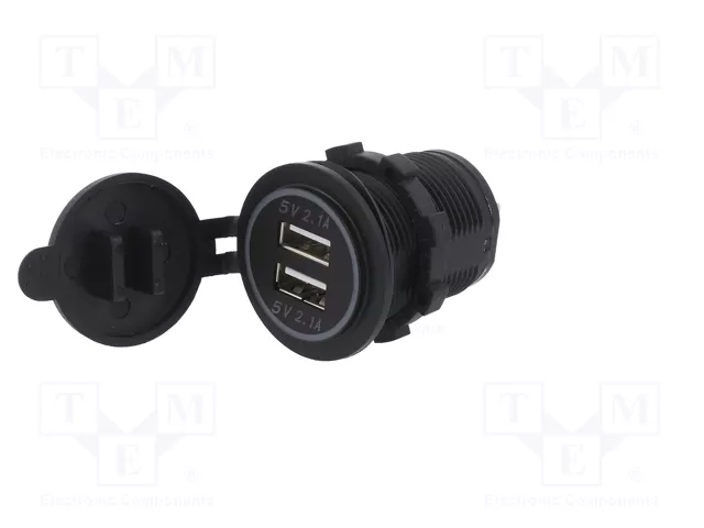 4CARMEDIA Alimentador USB con 2 puertos USB A, Blanco 4CARMEDIA Alimentador USB con 2 puertos USB A, Blanco