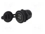 4CARMEDIA Alimentador USB con 2 puertos USB A, Blanco