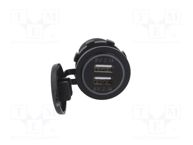 4CARMEDIA Alimentador USB con 2 puertos USB A, Blanco 4CARMEDIA Alimentador USB con 2 puertos USB A, Blanco