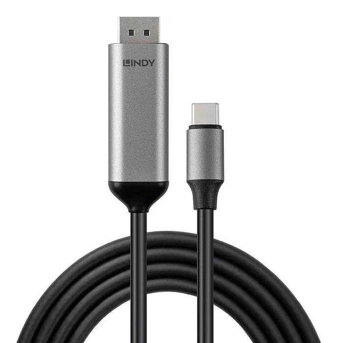 Lindy Cable de 1m USB tipo C a DisplayPort 8K 60Hz Bidireccional Lindy Cable de 1m USB tipo C a DisplayPort 8K 60Hz Bidireccional