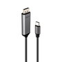 Lindy Cable de 1m USB tipo C a DisplayPort 8K 60Hz Bidireccional