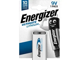 Energizer Ultimate Litio Pila 9V L522 FR61 Blister 1 Unidad