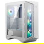 MSI MPG GUNGNIR 110R Torre Midi PC Gaming - Blanco, ATX/micro-ATX/Mini-ITX, Con 3 Ventiladores ARGB, Panel de Cristal Templado