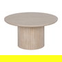 Mesa Centro Beige Piedra Mdf Decoración 70 X 70 X 38,50 cm