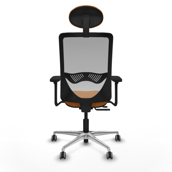 PIQUERAS Y CRESPO Silla de oficina Zulema Naranja y Gris