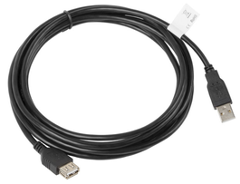 LANBERG CA-USBE-10CC-0030-BK Cable USB 2.0 Macho-Macho 3m Negro