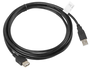 Lanberg CA-USBE-10CC-0030-BK Cable Alargador USB 2.0 Macho a Hembra 3m Negro