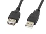 Lanberg CA-USBE-10CC-0030-BK Cable Alargador USB 2.0 Macho a Hembra 3 m Negro