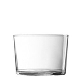 Adi Vaso Chiquito de Vidrio Templado - 23 cl, 59 mm de Alto, 82 mm de Diámetro, Borde Grueso (Set de 6)
