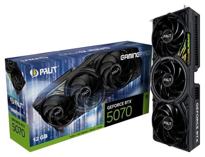 Palit GeForce RTX 5070 GamingPro 12GB GDDR7 3 Fan