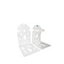 Micel Soportes eje toldo modelo tld08 de acero acabado blanco