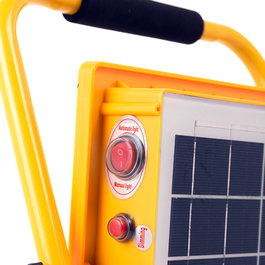 Proyector LED Solar 100W 6500K con Panel y Control Remoto