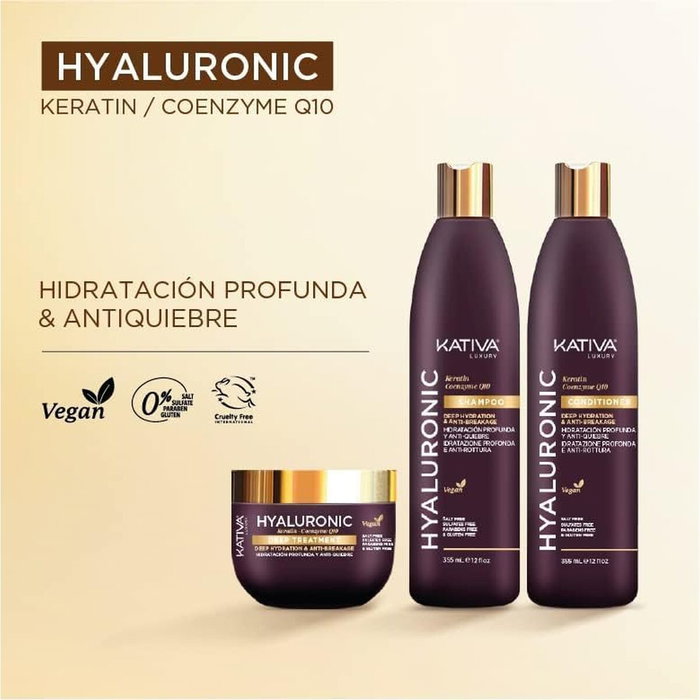 Kativa Hyaluronic Keratin & Coenzyme Q10 Shampoo 500 ml