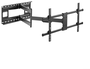 AISENS Soporte Pro Giratorio, Inclinable Y Nivelable Para Monitor/TV De 43-80" 50kg Negro