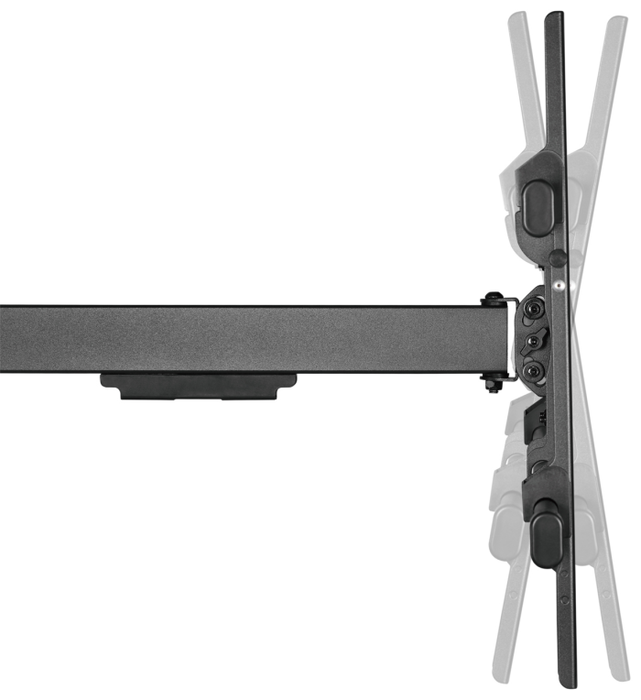 AISENS Soporte Pro Giratorio, Inclinable Y Nivelable Para Monitor/TV De 43-80" 50kg Negro