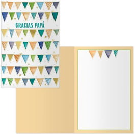 DOHE AGENDAS Pack de 6 tarjetas de felicitación modelo día padre-garland