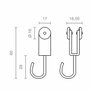 Micel Poleas para Pérgola Modelo tld17 de Acero con Acabado Inox, 2 uds
