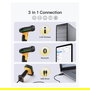 Inateck Lector de Códigos de Barras Portátil 2D BCST-75 Bluetooth USB Color Negro Amarillo Inalámbrico y Cableado IP67