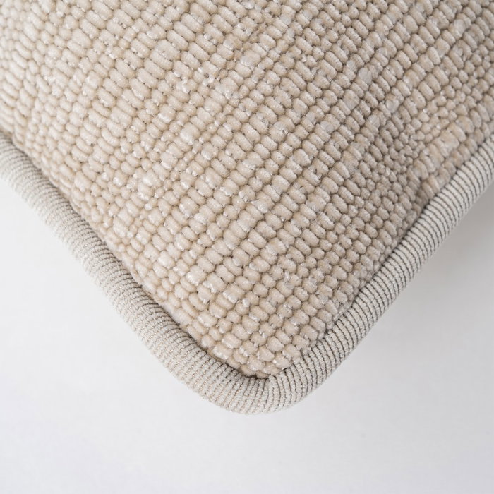 Cojín Beige Poliester 50 X 30 cm (Set de 2)
