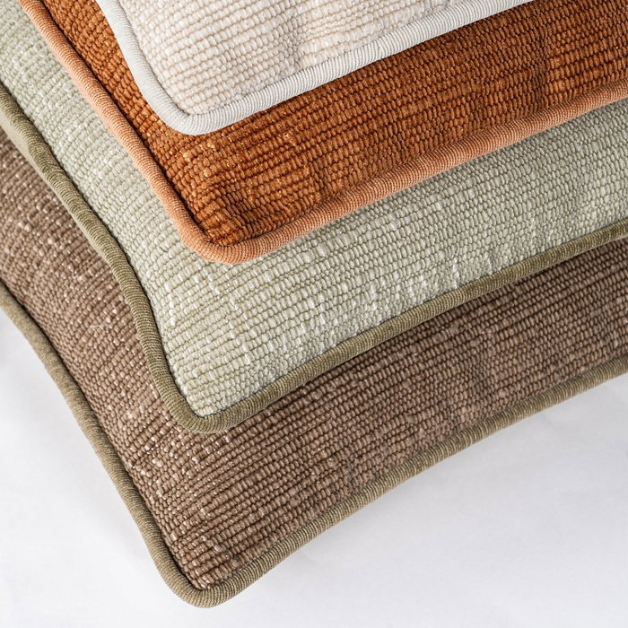 Cojín Beige Poliester 50 X 30 cm (Set de 2)
